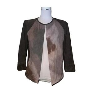 Brogden Shirt Leather Sleeves Size M/44